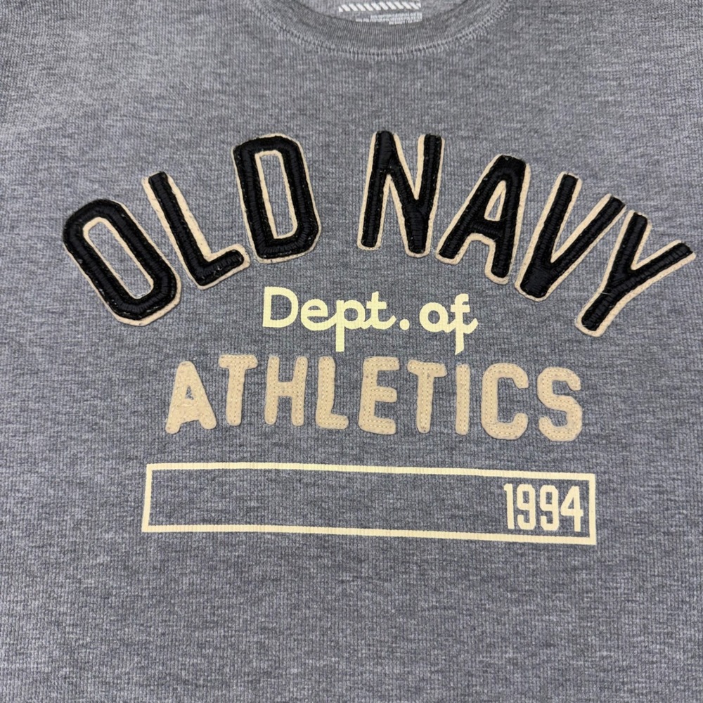 Old Navy Mens XXL Long Sleeve Dept of Athletics Graphic Waffle Tee Gray 1994 - Picture 7 of 9